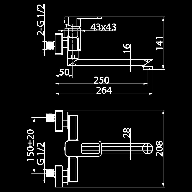 Смеситель для кухни Elghansa Mondschein New 3520233 хром купить в интернет-магазине сантехники Sanbest
