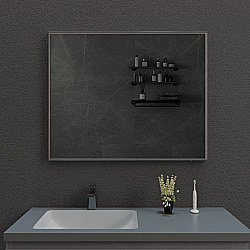 Зеркало ESBANO ES-3803YDB 120 черный матовый в ванную от интернет-магазине сантехники Sanbest