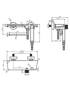 Гигиенический душ со смесителем WeltWasser HIGI SH2 CR хром купить в интернет-магазине сантехники Sanbest