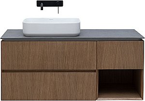 Тумба с раковиной Allen Brau INFINITY 120 L натуральный дуб для ванной в интернет-магазине Sanbest