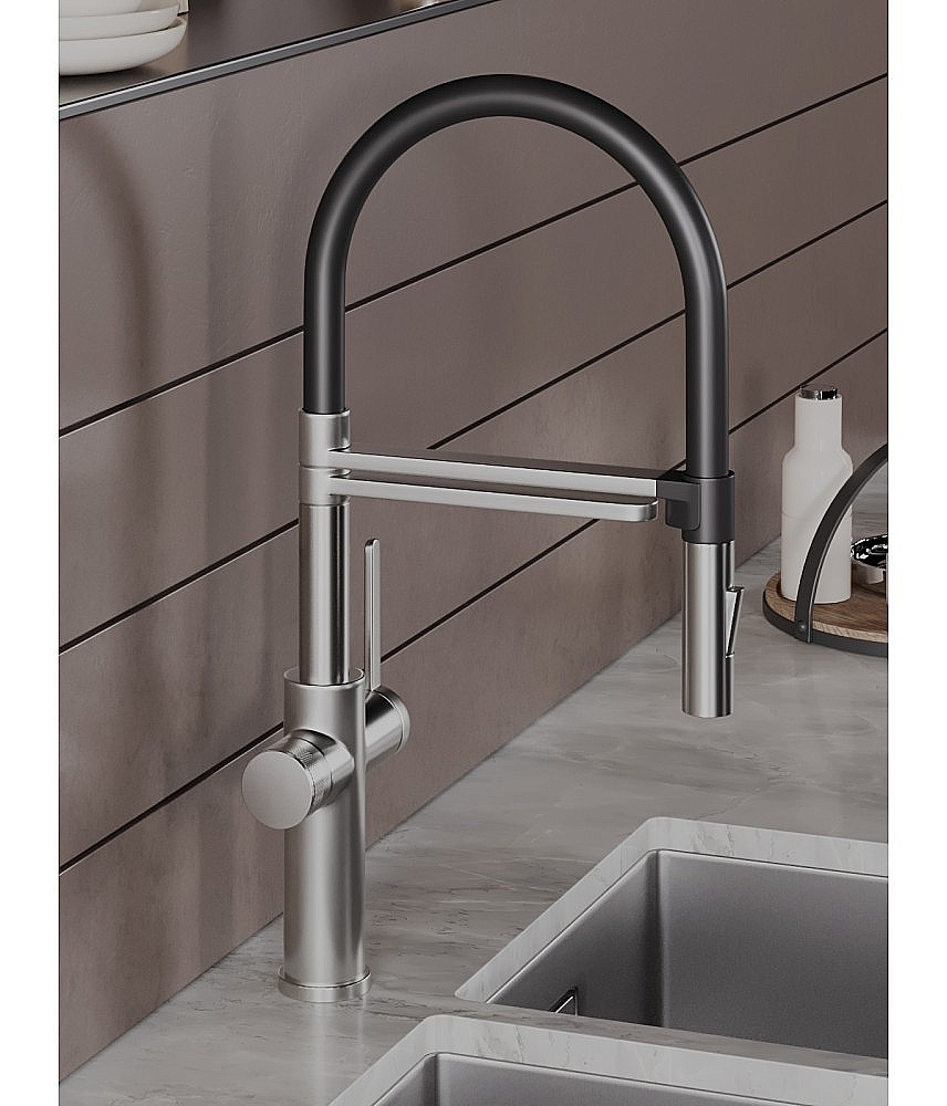 Смеситель для кухни Agger Elegant A3252522 сатин матовый купить в интернет-магазине сантехники Sanbest