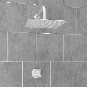 Душевая система WasserKRAFT Saale 9500 SET2827 белый Soft-touch матовый купить в интернет-магазине сантехники Sanbest