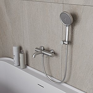 Смеитель для ванны Oliveeka Y OL-639017-BN никель брашированный купить в интернет-магазине сантехники Sanbest