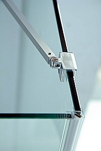 Душевой уголок Cezares Slider 80х80 SLIDER-AH-1-90-70/80-GRIGIO-NERO стекло серое тонированное/профиль черный матовый купить в интернет-магазине Sanbest