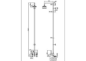 Душевая система Burlington H295-KE ручка Kensington хром купить в интернет-магазине сантехники Sanbest