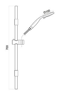 Душевой гарнитур Webert Shower Set AC0589015 хром купить в интернет-магазине сантехники Sanbest