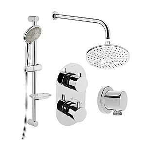 Душевая система VitrA AquaHeat 458657 с термостатом, хром купить в интернет-магазине сантехники Sanbest
