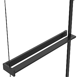 Душевая перегородка Vincea Walk-In VSW-1HR120CLB 120x200 профиль черный/стекло прозрачное купить в интернет-магазине Sanbest