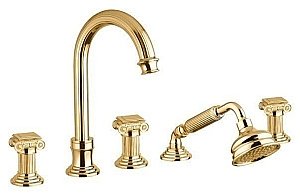 Смеситель для ванны Cezares OLIMP-BVD-03/24-O золото купить в интернет-магазине сантехники Sanbest