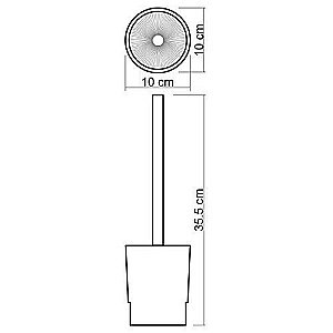 Ёршик для туалета WasserKRAFT K-C182 купить в интернет-магазине сантехники Sanbest