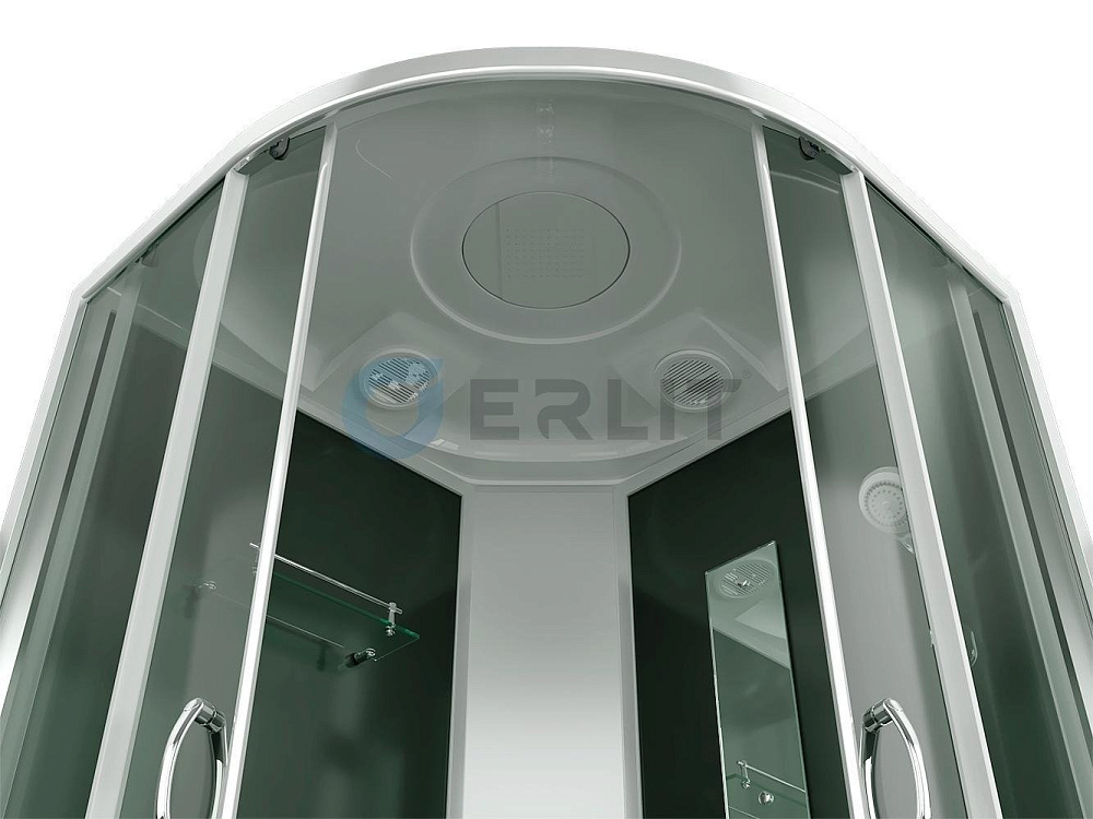 Душевая кабина Erlit ER3510TP-C4-RUS 100x100 тонированное стекло купить в интернет-магазине Sanbest