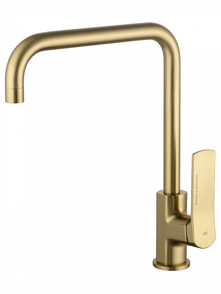 Смеситель для кухни WONZON & WOGHAND, Брашированное золото (WW-L1006-BG) купить в интернет-магазине сантехники Sanbest