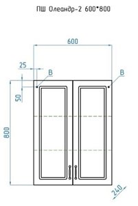 Тумба с раковиной Style Line Олеандр-2 65 2 дверки для ванной в интернет-магазине Sanbest