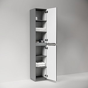 Шкаф-пенал напольный Sancos Folk Floor PFL35FGS Grey soft для ванной в интернет-магазине сантехники Sanbest