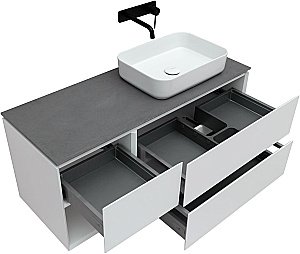 Тумба с раковиной Allen Brau INFINITY 1.21007.WM 120 R белая матовая для ванной в интернет-магазине Sanbest