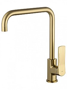 Смеситель для кухни WONZON & WOGHAND, Брашированное золото (WW-L1006-BG) купить в интернет-магазине сантехники Sanbest