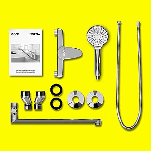 Смеситель для ванны Dorff Norma D1095000 хром купить в интернет-магазине сантехники Sanbest