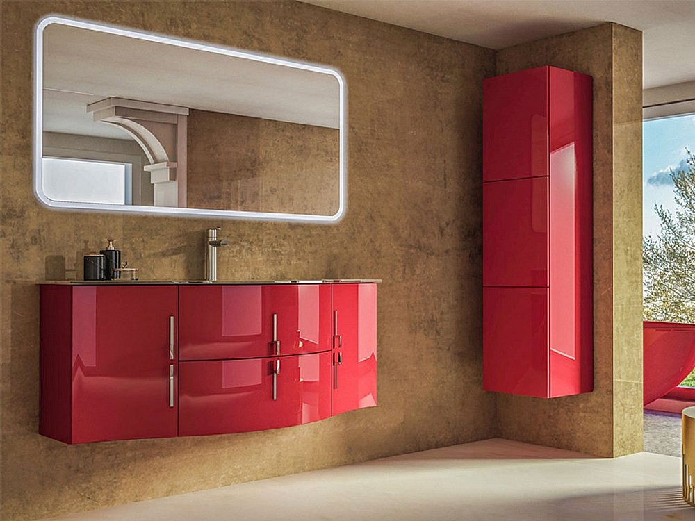 Пенал Cezares Moderno 53099 Rosso для ванной в интернет-магазине сантехники Sanbest