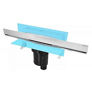 Душевой лоток прямой Berges Wall 60 091056 хром глянец купить в интернет-магазине Sanbest