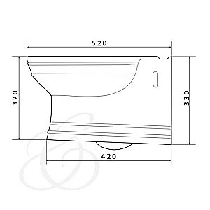 Унитаз подвесной Caprigo ARMONIA 5803 купить в интернет-магазине Sanbest