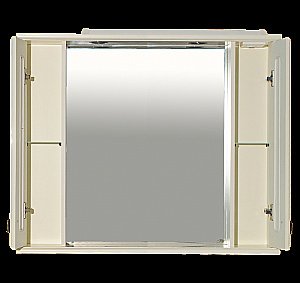 Зеркало со шкафом Misty Лувр 105 слоновая кость в ванную от интернет-магазине сантехники Sanbest