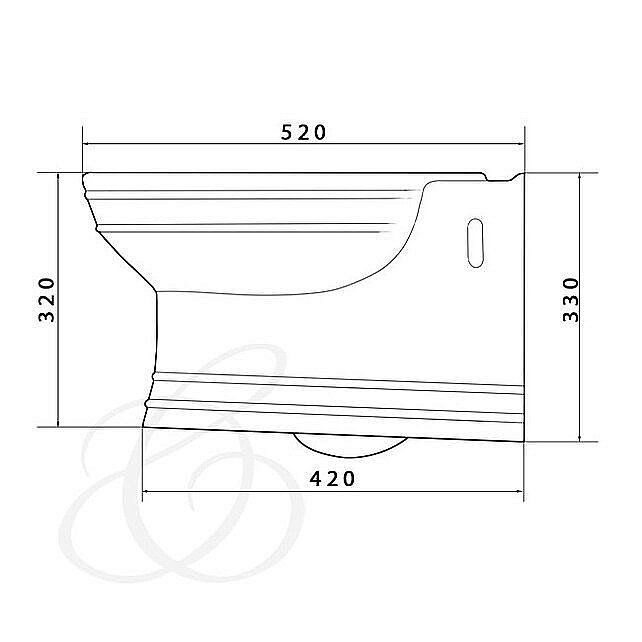 Унитаз подвесной Caprigo ARMONIA 5803 купить в интернет-магазине Sanbest