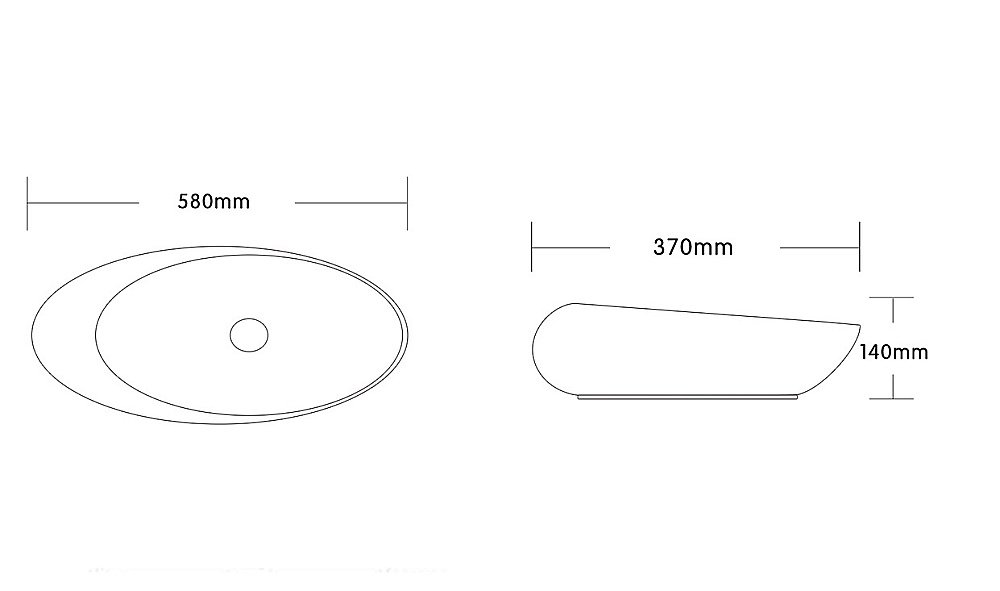 Раковина накладная CeruttiSpa 58 CR0058B белая купить в интернет-магазине Sanbest