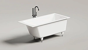 Ванна Salini CASCATA KIT S-stone 105022M 150x70 белая купить в интернет-магазине Sanbest