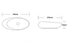 Раковина накладная CeruttiSpa 58 CR0058B белая купить в интернет-магазине Sanbest