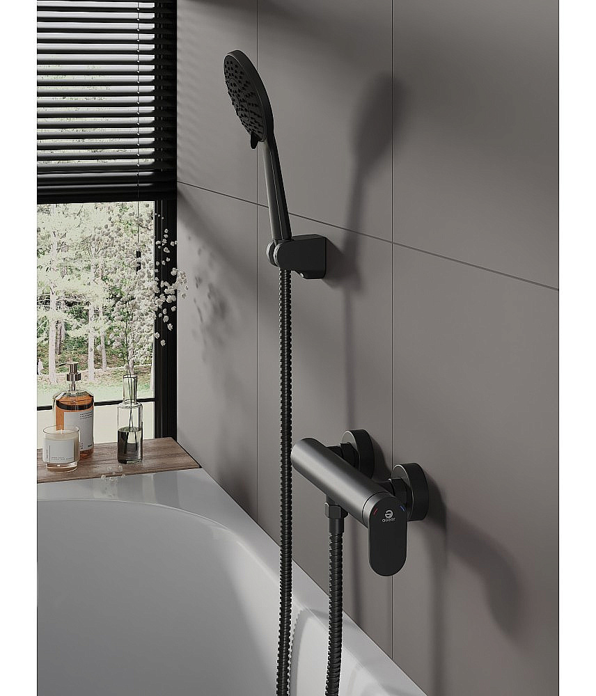 Смеситель для душа Agger Sweet A2720044 черный матовый купить в интернет-магазине сантехники Sanbest