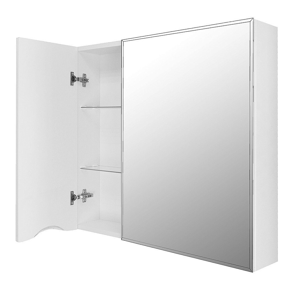 Зеркало со шкафом Loranto Santorini 70 белый купить в интернет-магазине сантехники Sanbest