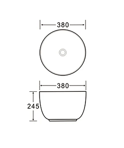 Раковина SantiLine SL-1110MB черная матовая купить в интернет-магазине Sanbest