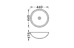 Раковина накладная Aquatek AQ5354-MG серая матовая купить в интернет-магазине Sanbest