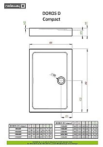 Душевой поддон Radaway Doros D Compact SDRD1290-05 120x90 белый купить в интернет-магазине Sanbest
