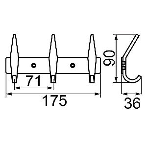 Крючок Veragio Gifortes VR.GFT-9073.CR купить в интернет-магазине сантехники Sanbest