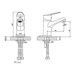 Смеситель для раковины Lemark Partner LM6506C хром купить в интернет-магазине сантехники Sanbest