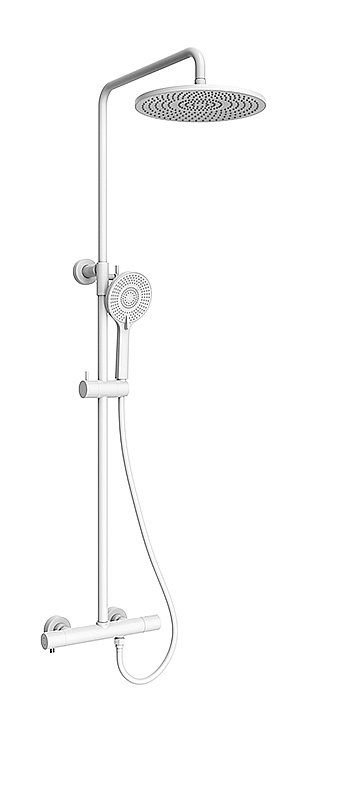 Душевая система Kaiser Serio 05577-4 белая матовая купить в интернет-магазине сантехники Sanbest