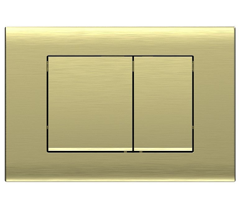 Кнопка для инсталляции Vincea VFP-001BG брашированное золото купить в интернет-магазине сантехники Sanbest