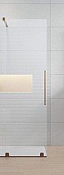 Душевая дверь Radaway Furo Brushed Copper Walk-in 638 10106638-93-01L стекло прозрачное/профиль брашированная медь левая купить в интернет-магазине сантехники Sanbest