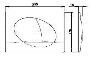 Кнопка для инсталляции Roca Active 42B 8901140B1 купить в интернет-магазине сантехники Sanbest