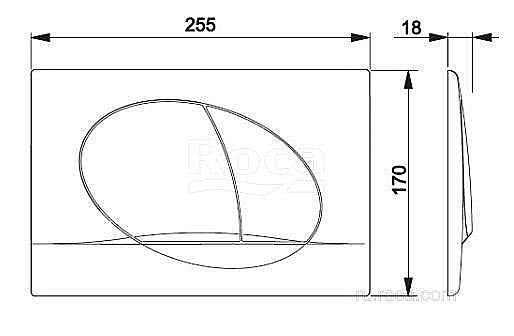 Кнопка для инсталляции Roca Active 42B 8901140B1 купить в интернет-магазине сантехники Sanbest