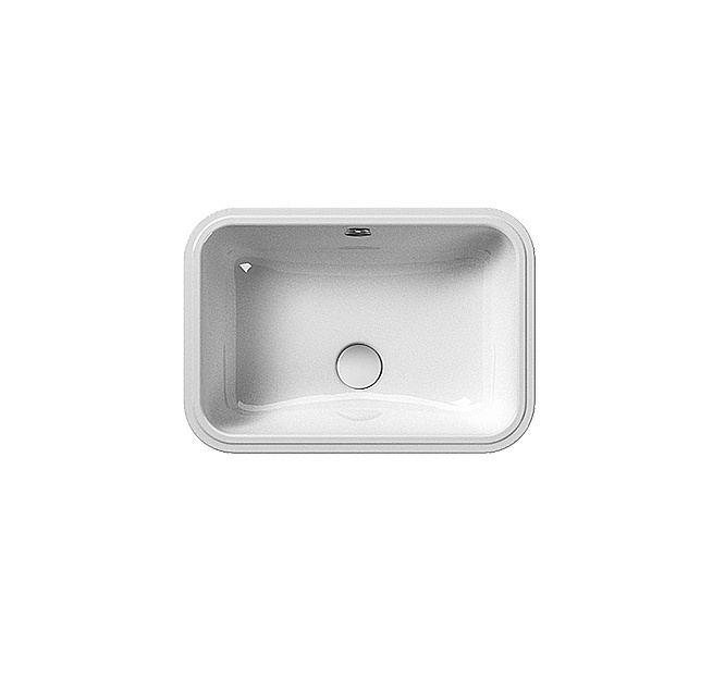 Раковина GSI Pura 724711 50 белая глянцевая купить в интернет-магазине Sanbest