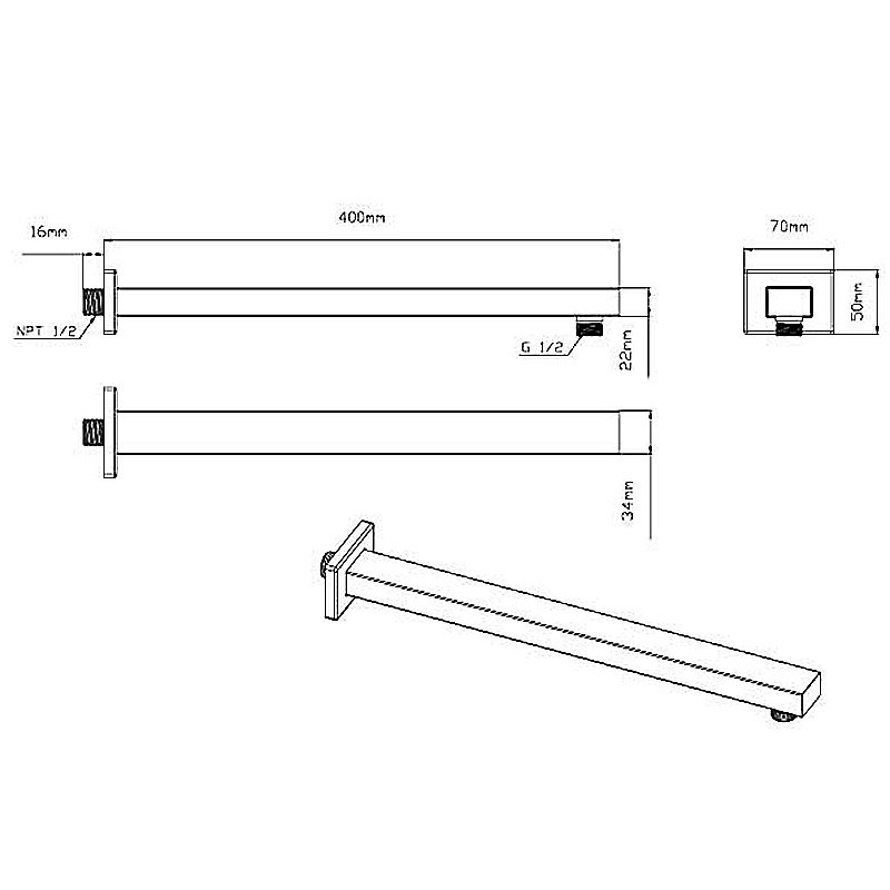 Душевая система Vincea VSFW-4311RMB черная матовая купить в интернет-магазине сантехники Sanbest