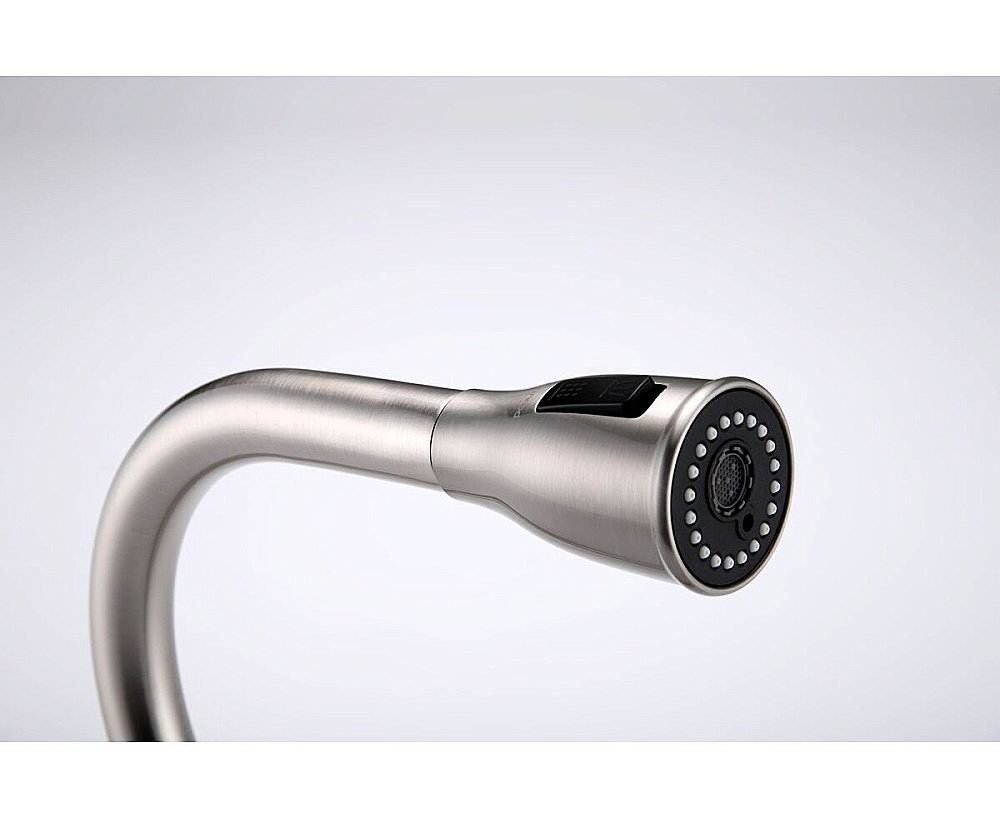 Смеситель для кухни Paulmark Lange La214212-BS брашированная сталь купить в интернет-магазине сантехники Sanbest