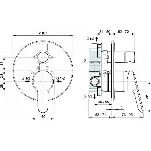 Набор смесителей Ideal Standard Ceraflex Esla BD002XC купить в интернет-магазине сантехники Sanbest