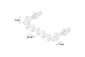 Крючок FIXSEN Europa FX-21805-5 купить в интернет-магазине сантехники Sanbest