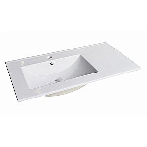 Тумба с раковиной Comforty Варна 00-00009919 90 дуб сонома для ванной в интернет-магазине Sanbest