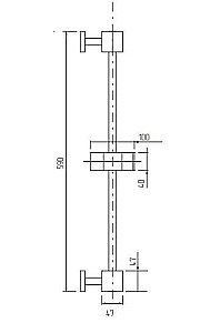 Душевая штанга Migliore Quadra ML.RIC-31.100.DO золото купить в интернет-магазине сантехники Sanbest