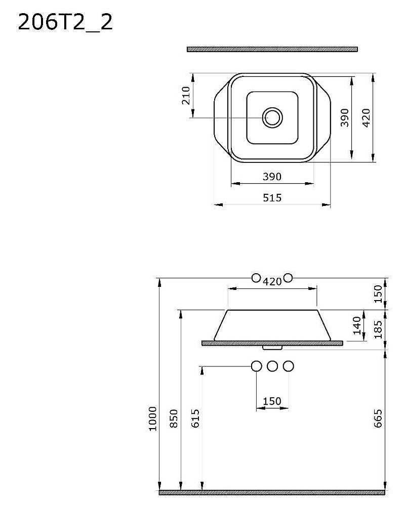 Раковина Ambassador Benefit 52 206T20002 белая купить в интернет-магазине Sanbest