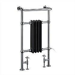 Полотенцесушитель Burlington Bloomsbury R2 CHR BLA хром/черный купить в интернет-магазине сантехники Sanbest